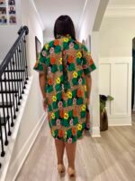 African Print Ankara  2p Afro Bithiah Jacket Dress  Set - Image 3