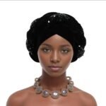 African Turban with Brooch - Image 4